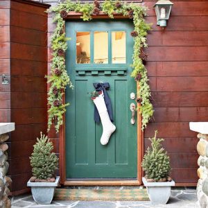 decorare porte per natale