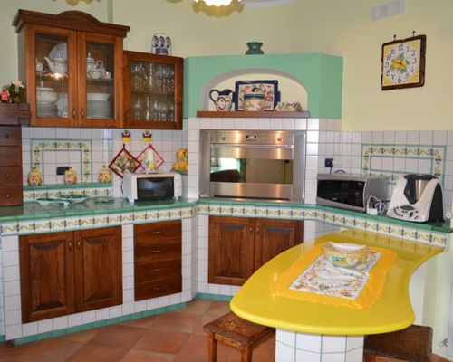 tipologie di cucine in muratura